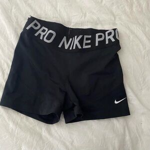 Nike Women's Black Pro Athletic Shorts